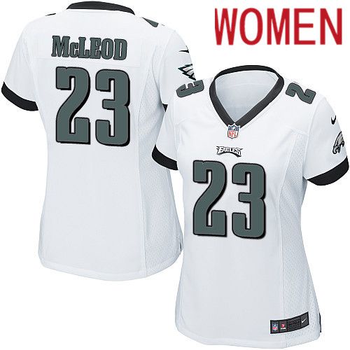 Women Philadelphia Eagles #23 Rodney McLeod Nike White Game NFL Jersey